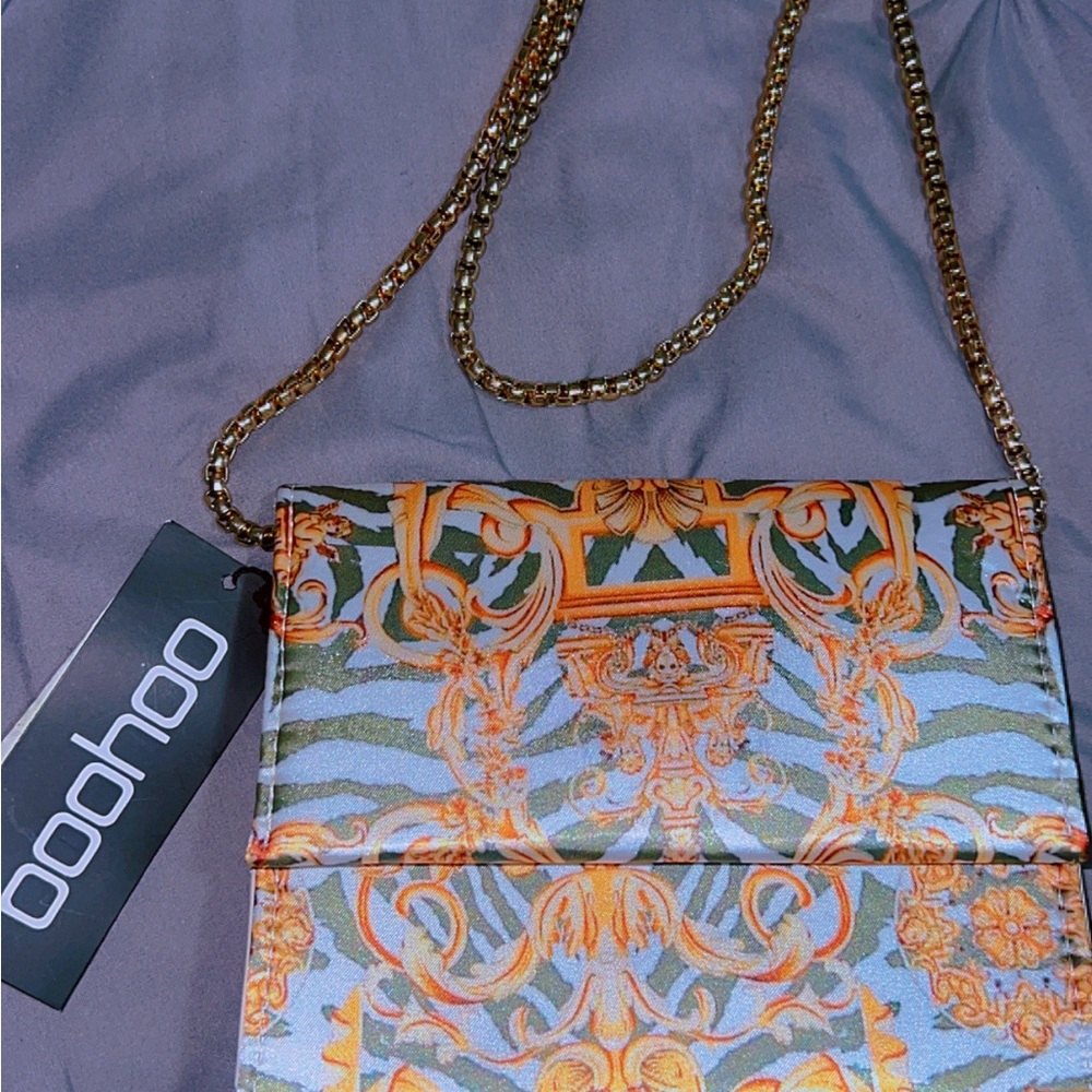 Boohoo Multicolor Chain Strap Bag